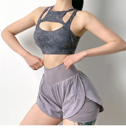 Cloud Hide Super Sexy Women Sports Bra Fitness Yoga Crop Tank Top Underwear Athletic Vest Shockproof Shirt Running Sportswear
