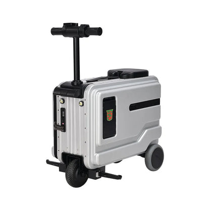 30L Electric Scooter Suitcasen Rideable with Build-in Seat Flexible Ambient Light Strip Storage Gift Ready | Kimlud...
