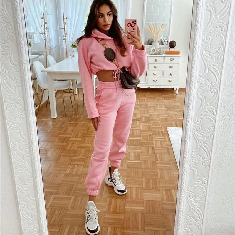 Womens 2 Piece Sets Sportswear 2021 New Zipper Tracksuit Women Tracksuit Two Piece Set Casual Sport Suit Lounge Wear...