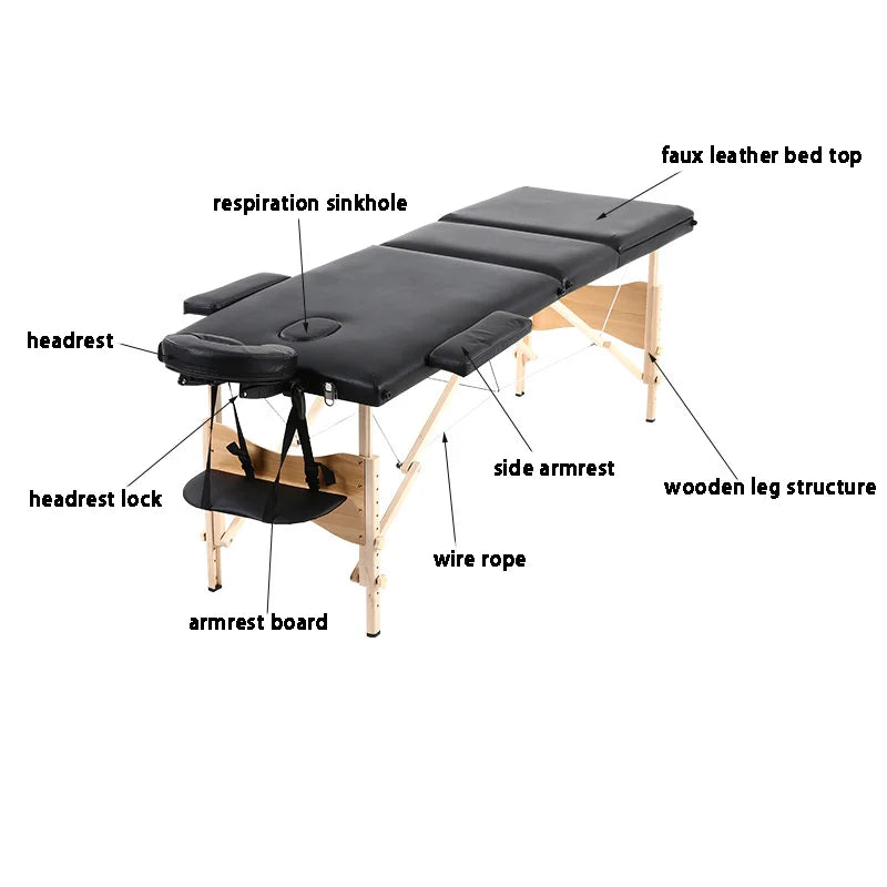 Best-Selling Modern Metal Height Adjustable Foldable Facial Massage Table Convenient Lash Bed Salon Furniture for...