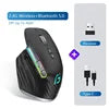 2.4G Wireless Vertical Optical Gaming Mouse RGB 4000 CPI Rechargeable  Ergonomic Right Steering mouse for computer/laptop