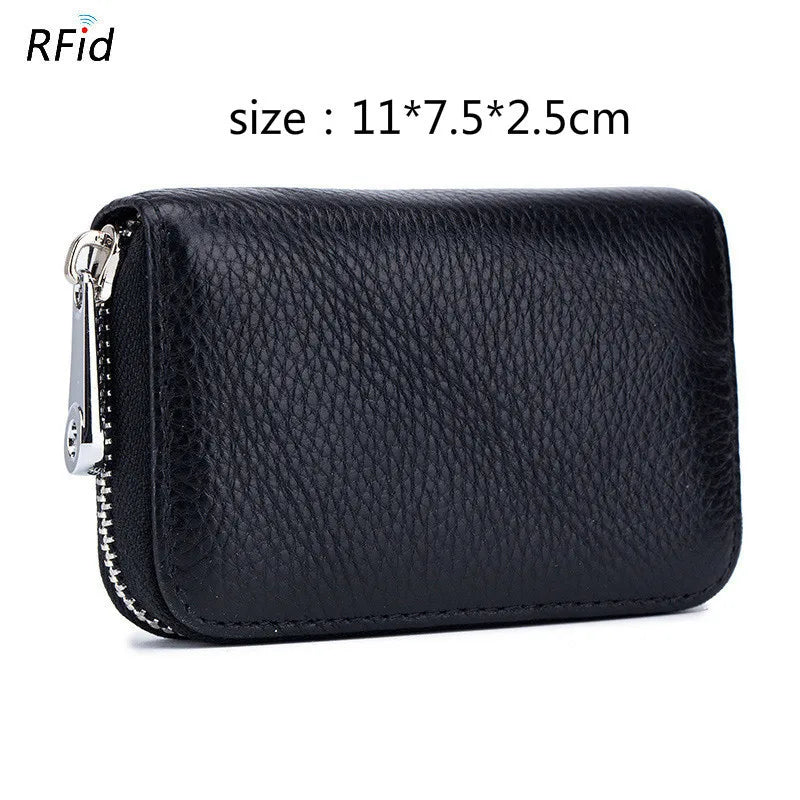 Women RFID Blocking Wallet Genuine Leather Anti Theft 36 Card Holders Women Wallets With Phone Case Clutch Bags Coin...