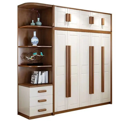 Handmade Solid Wood Oak Contemporary Modern Eco-Friendly Durable Freestanding Convertible Large Capacity Home Furniture Storage