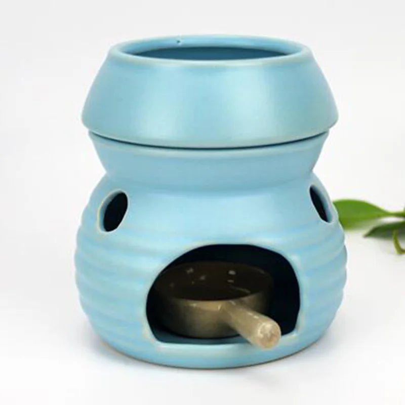 Ceramic Aromatherapy Burner Essential Oil Lamp Hotel Beauty Salon Home Indoor Candle Aroma Furnace Household Decor