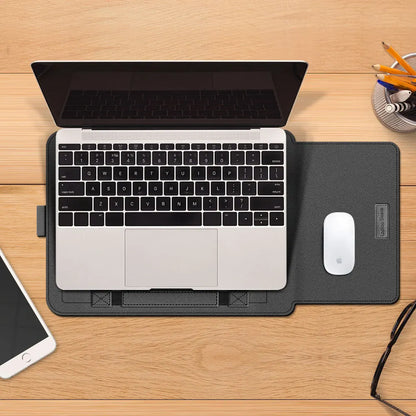 PU Stand Cover For Macbook Pro 16 Case 2023 M3 Laptop Sleeve For Macbook Air 13 Case 2022 M2 Pro 14 15.3 Air Matebook...