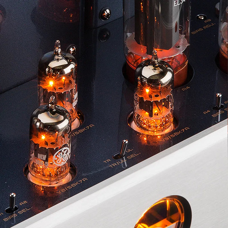 MT-35MK2BT EL34 Tube Integrated Amplifier with Bluetooth LDAC AAC SBC Supported Headphone Output Included | Kimlud...