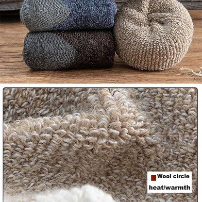 5Pairs/Lot Winter Thicken Wool Socks Men's High Quality Towel Keep Warm Sock Cotton Christmas Gift Socks For Male...