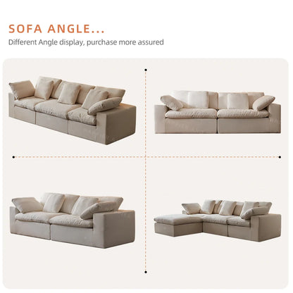 Modern Modular Luxury Furniture Compressed Sofas L Shaped Memory Foam Compressed Sofas Empty Sectional Canape Sponge...