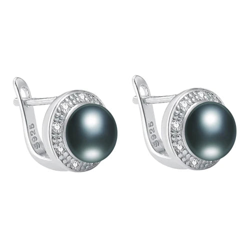 ZHBORUINI 2024 New Pearl Earrings 925 Sterling Silver Jewelry Vintage Style Natural Freshwater Pearl Stud Earring For...