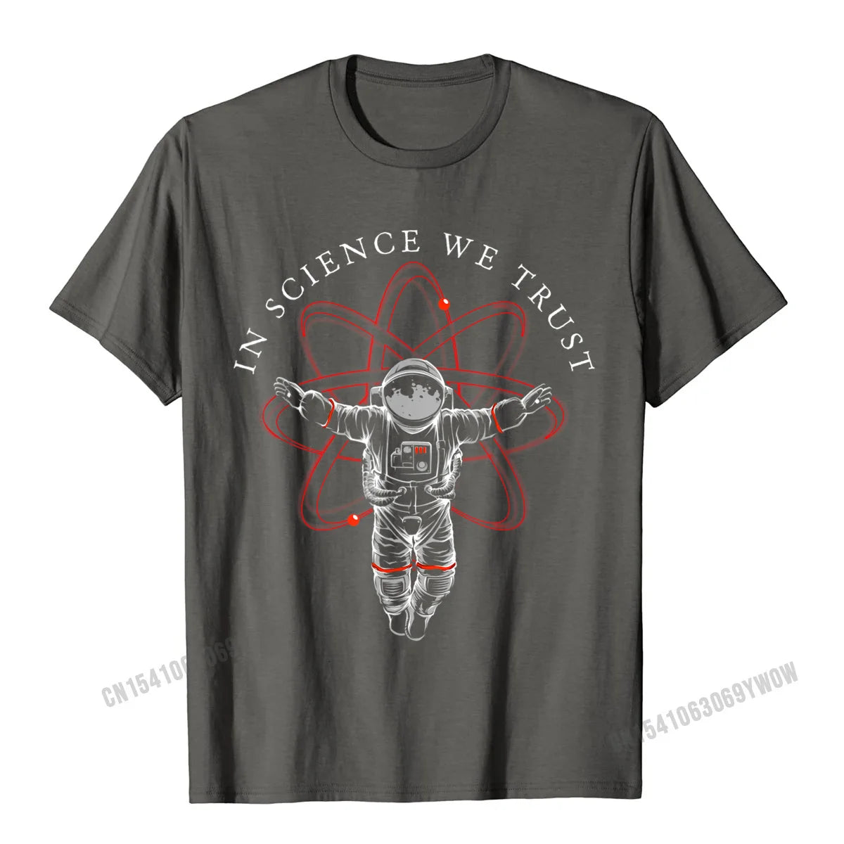 Atheist Shirt In Science We Trust Astronaut Humanist T-Shirt Camisas Men Cotton Tees Hip Hop New Design Casual Tshirts