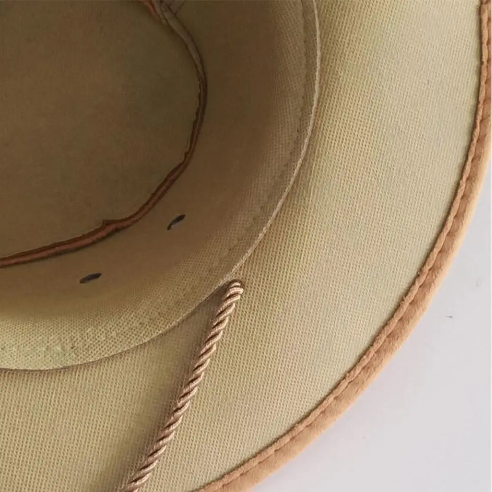Color Men Western Cowboy Hat Big-edge Gentleman Cowgirl Jazz Gifts West Cowboy Hat For Men Color Mongolian Caps