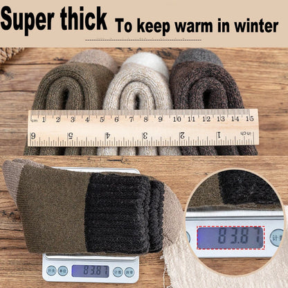 5Pairs/Lot Winter Thicken Wool Socks Men's High Quality Towel Keep Warm Sock Cotton Christmas Gift Socks For Male...