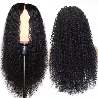 Wholesale 13x4 Deep Wave Lace Front Wigs Human Hair 200% Density Curly Frontal Wigs for Black Women Natural Color 30...