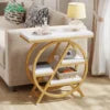 Wayon Modern Luxury Solid Wood Metal Console Table Living Room Entry Hallway Decorative Storage Apartment Furniture |...