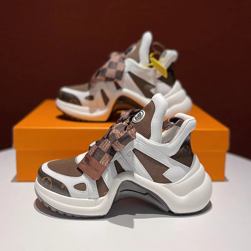 2 024 Hot Selling Womens Shoes Sneakers High Quality Arch Support Lady Chunky Shoes Designer Sneakers - Kimlud