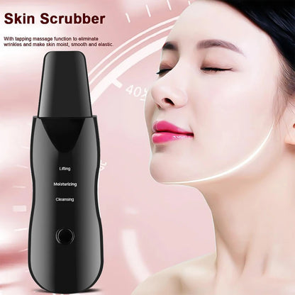 Vibration Face Skin Scrubber Blackhead Remover Facial Pore Cleaner Face Lifting Deep Clean Face Skin Tool Vibration Face...
