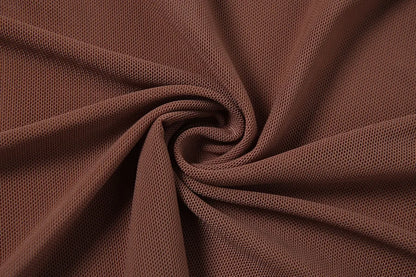 Bangniweigou Ribbon Wrap Up Draped Mesh See Through Bandage Dress Women Mummy Tie Up Bodycon High Waist Short Brown Dresses - Kimlud