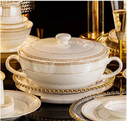 Christmas CeramicTableware 60Piece Set Equipped With Turkey Pot Fashion Xiaozi Series Ten Dining Simple Bone China...