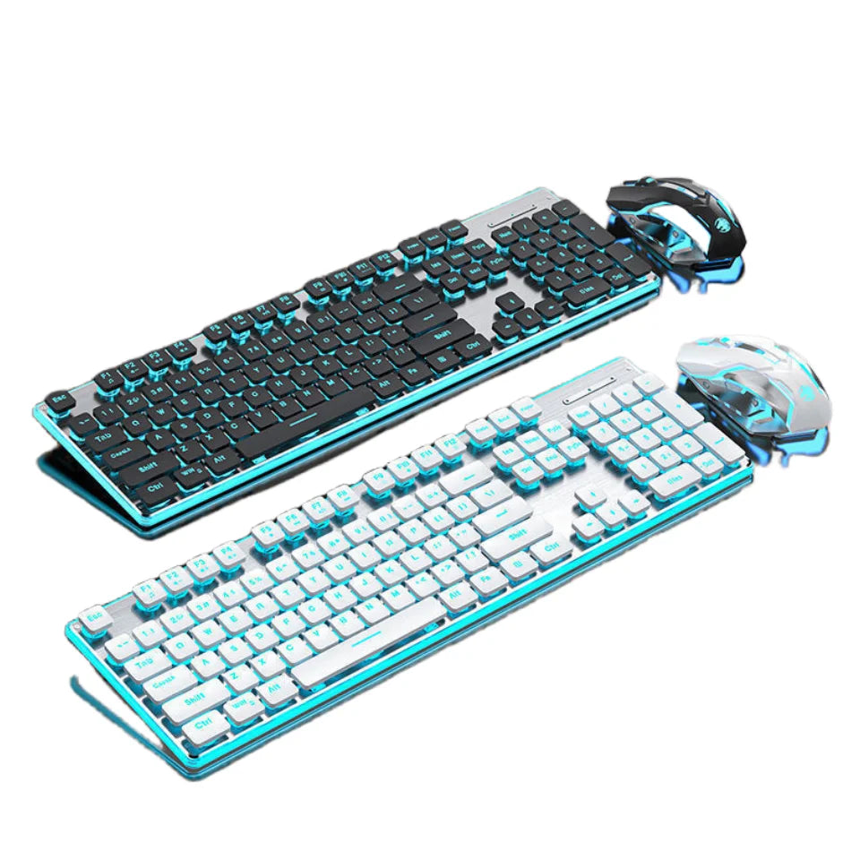 Front Walker X7S Wireless Keyboard and Mouse Set Silent Ultra-thin High-value Gaming Computer Office Mechanical Keyboard - Kimlud
