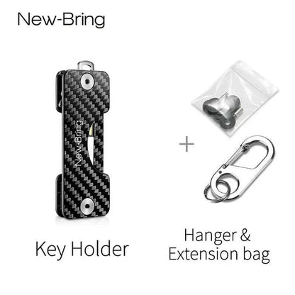 NewBring Smart Key Holder Keychain Car Key Wallets Ring Collector Housekeeper Carbon Fiber G2 DIY EDC Pocket Key Organizer Smart