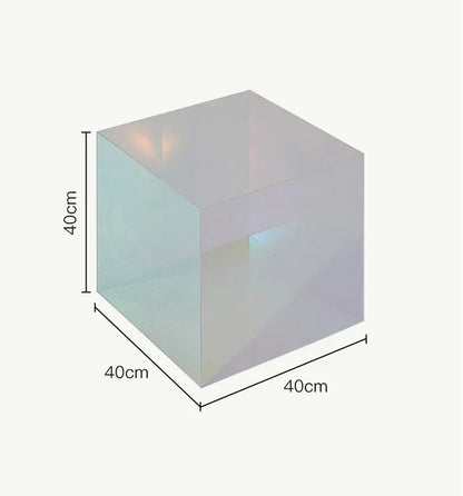 FURNITURE Designers Unique Acrylic Coffee Table Acrylic Side End Table for Living Room Luxury Checkerboard Cube Decorate - Kimlud