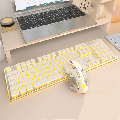 Front Walker X7S Wireless Keyboard and Mouse Set Silent Ultra-thin High-value Gaming Computer Office Mechanical Keyboard - Kimlud