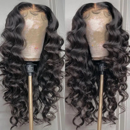 Women's 13x4 Deep Wave Body Glueless Wig Wear and Go Human Hair Pre Plucked Pre Cut Lace Front No Glue Upgraded | Kimlud...