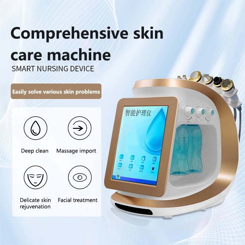 Multifunction hydro dermabrasion oxygen machine for facial cleansing blackhead removal hydration skin tightening for spa...