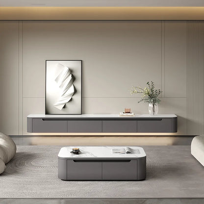 Customized Cabinet TV Cabinet Console Living Room with Coffee Table Home Furniture Option Color - Kimlud
