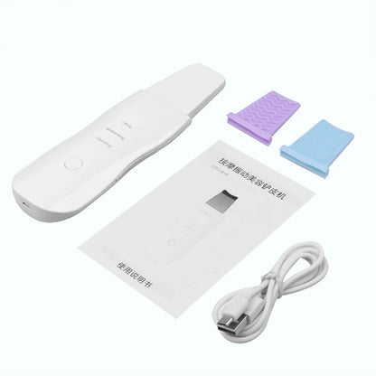 Vibration Face Skin Scrubber Blackhead Remover Facial Pore Cleaner Face Lifting Deep Clean Face Skin Tool Vibration Face...