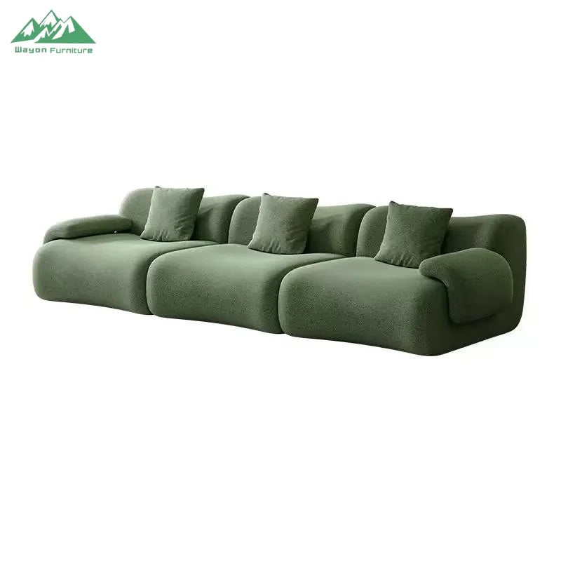 Wayon Modern Square Modular Eco-Friendly Foldable Compressed Sponge Sofa Comfortable Upholstered Living Room Furniture...
