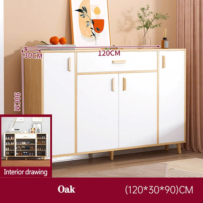 Convertible Wooden Bench Shoe Organizer Storage Shelf Space-Saving Living Room Furniture Door for Hospital Hotel Use...
