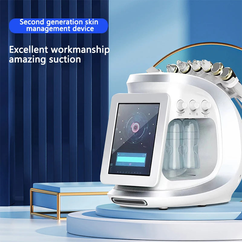 Multifunction hydro dermabrasion oxygen machine for facial cleansing blackhead removal hydration skin tightening for spa...