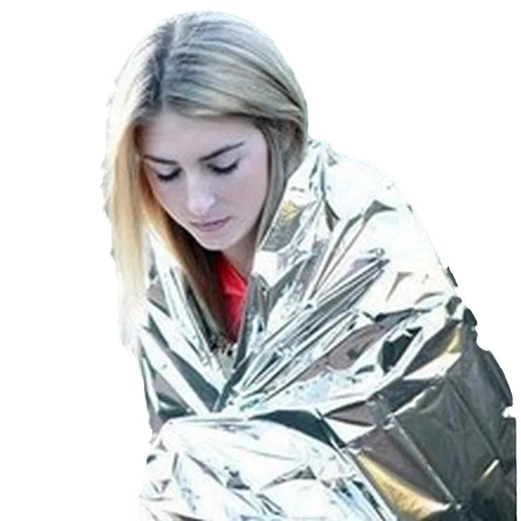 Waterproof First Aid Thermal Mylar Survival Silver Foil Rescue Emergency Blanket for Outdoor