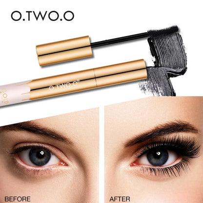 O.TWO.O 3D Mascara Lengthening Black Lash Eyelash Extension Eye Lashes Brush Beauty Makeup Long-wearing Gold Color...