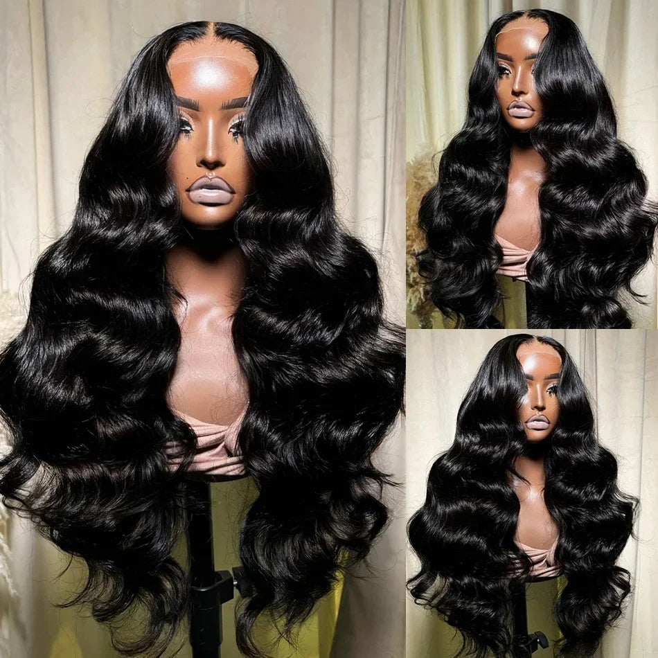 Wholesale 13x4 Deep Wave Lace Front Wigs Human Hair 200% Density Curly Frontal Wigs for Black Women Natural Color 30...