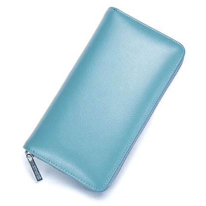 Women RFID Blocking Wallet Genuine Leather Anti Theft 36 Card Holders Women Wallets With Phone Case Clutch Bags Coin...