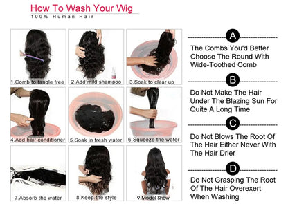 Chocolate Brown Deep Wave Glueless Wigs Human Hair Ready To Wear Pre-Cut Lace Wig 5x5 Wear Go Glueless Human Hair Wigs...