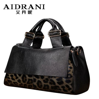 Women's Aidrani Fashionable Leopard-Print Leather Bag