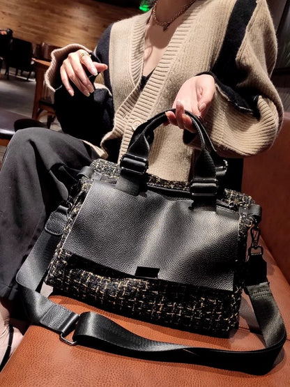 Casual Large Capacity Versatile Genuine Leather Bag