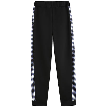 2024 cross-border Amazon AliExpress autumn and winter New long sports casual zipper stitching plaid suit women's...