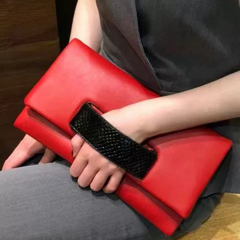 Trendy Genuine Leather Popular Bag for Women Is 2025 New Clutch Graceful and Fashionable Clutch Envelope Shoulder Messenger Bag