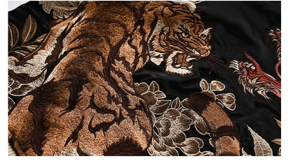 New 2025 Hot Style Men Boys Modified Liquid Light Sensation Coats Dragon Tiger Reversible Baseball Sukajan Souvenir...