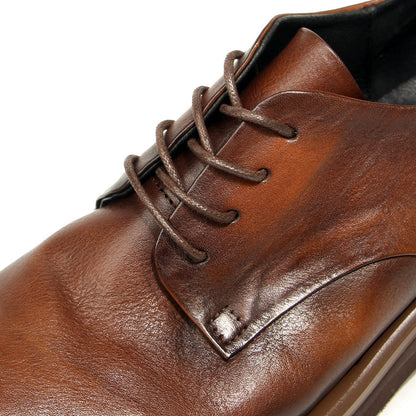 Genuine leather Men's formal shoes Retro Man Leather shoes Luxury Quality Wedding Social Shoes Male Business Shoes Handmade 2025