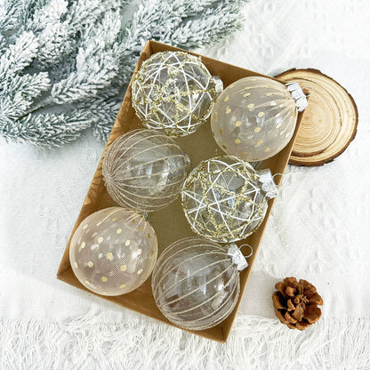 Christmas Tree Led Pendant Gilding Ribbon Christmas