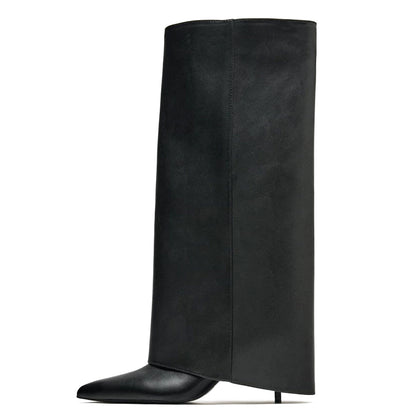 Fall and Winter Fashion Stiletto Heel Knee High below the Knee Knight Boots