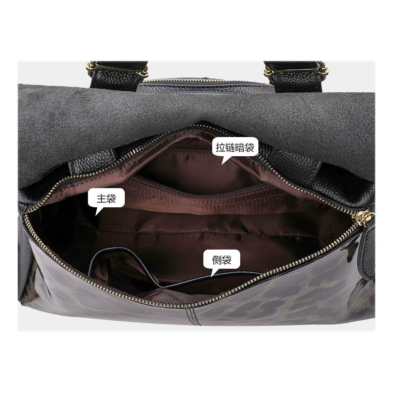 Women's Aidrani Fashionable Leopard-Print Leather Bag