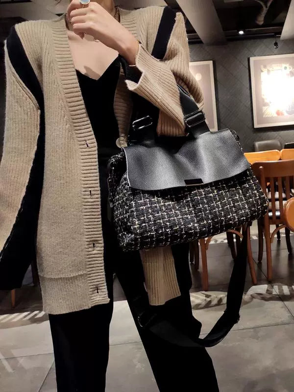 Casual Large Capacity Versatile Genuine Leather Bag
