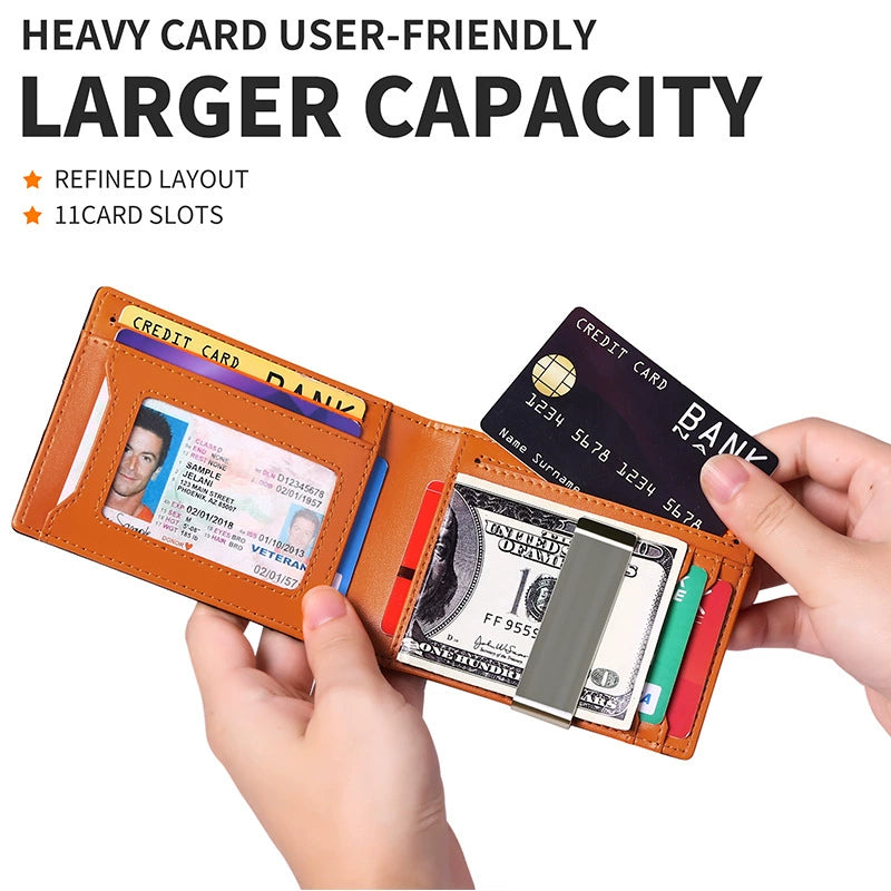 New Arrival Men Ultra-Thin Wallet Fashion Minimalist Casual RFID Beauty Card Holder Wallet