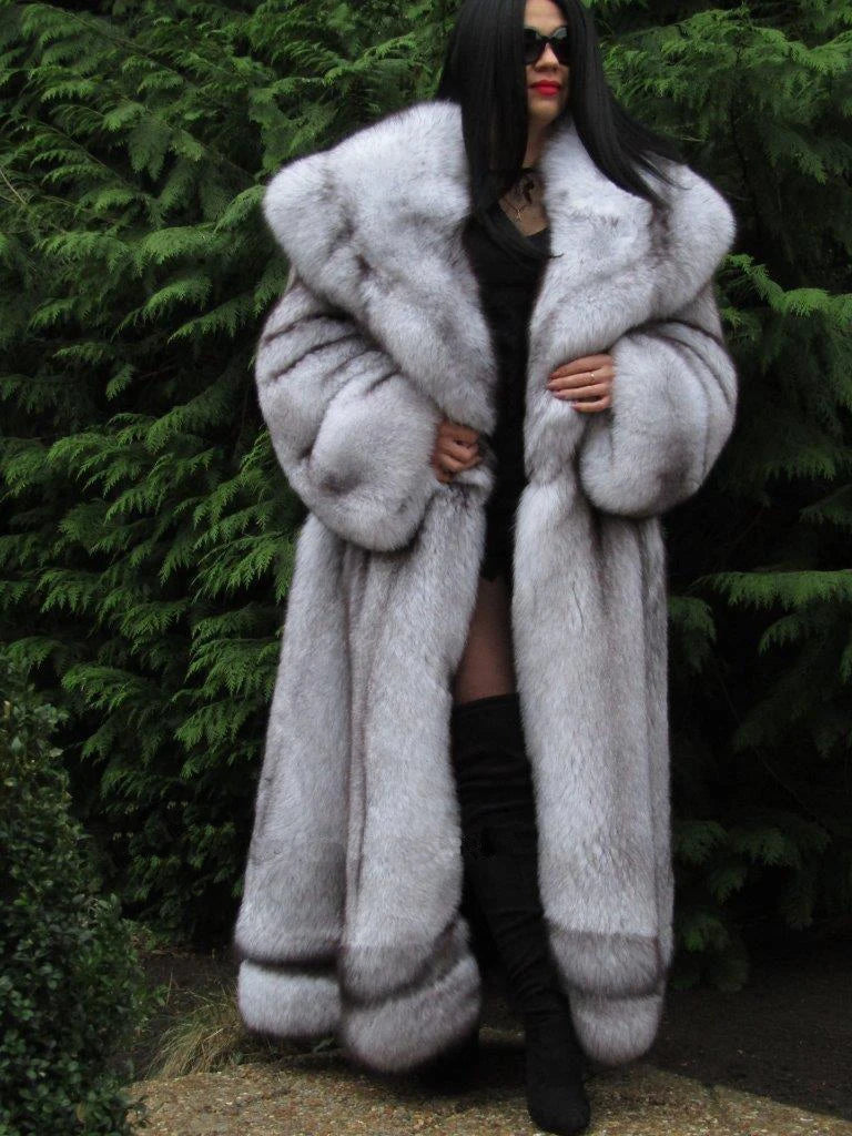 Winter Fashion Fomen's Fur Coat Long Hooded Women's Thick Thermal Coat Fluffy Faux Fox Fur Coat | Kimlud Luxury Coat